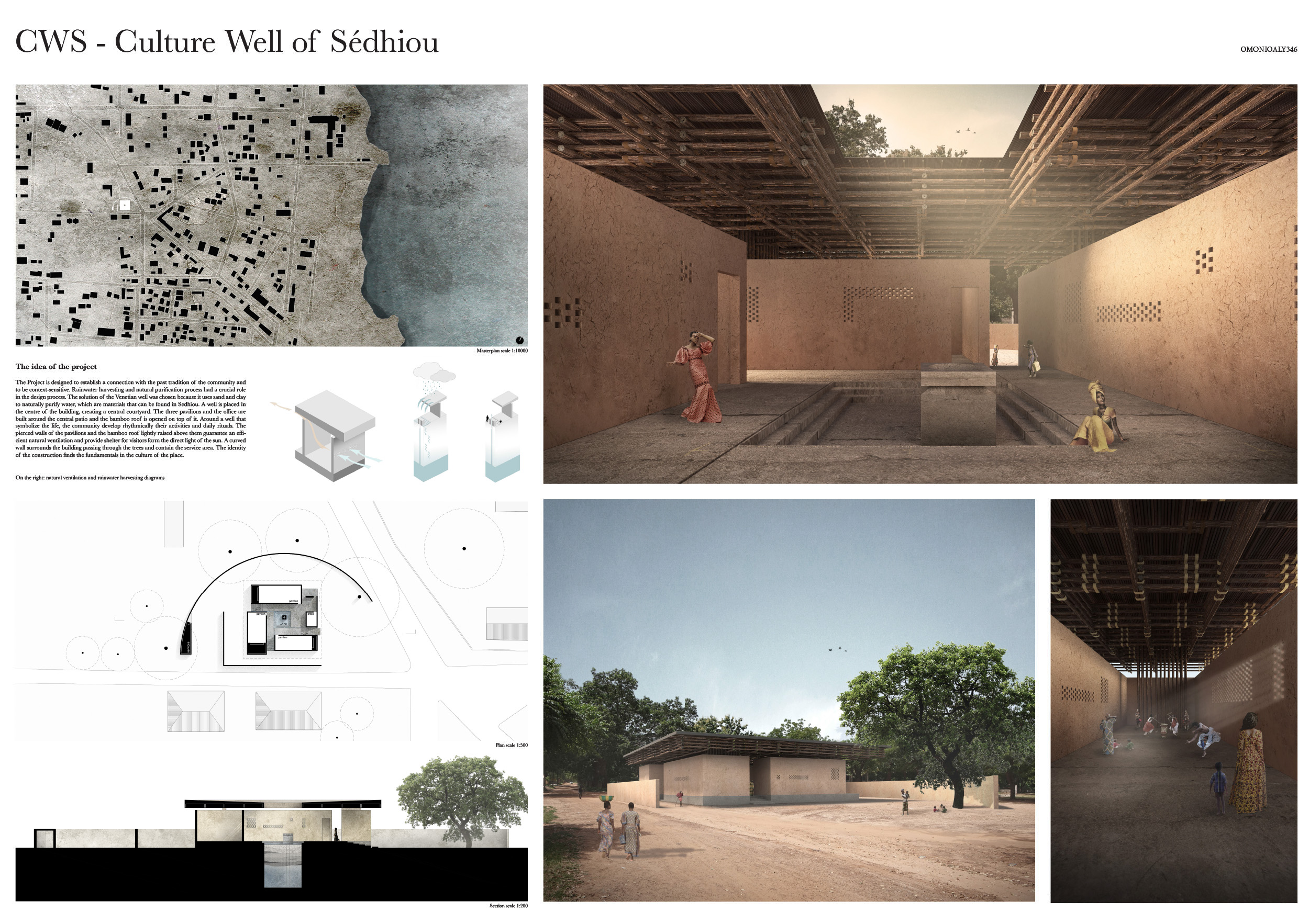  Kaira Looro Cultural Center 1st  prize project by: Giacomo	Spanio,	Sergiu	Cernea,	Paolo	Reali,	Nicola	Puppin.