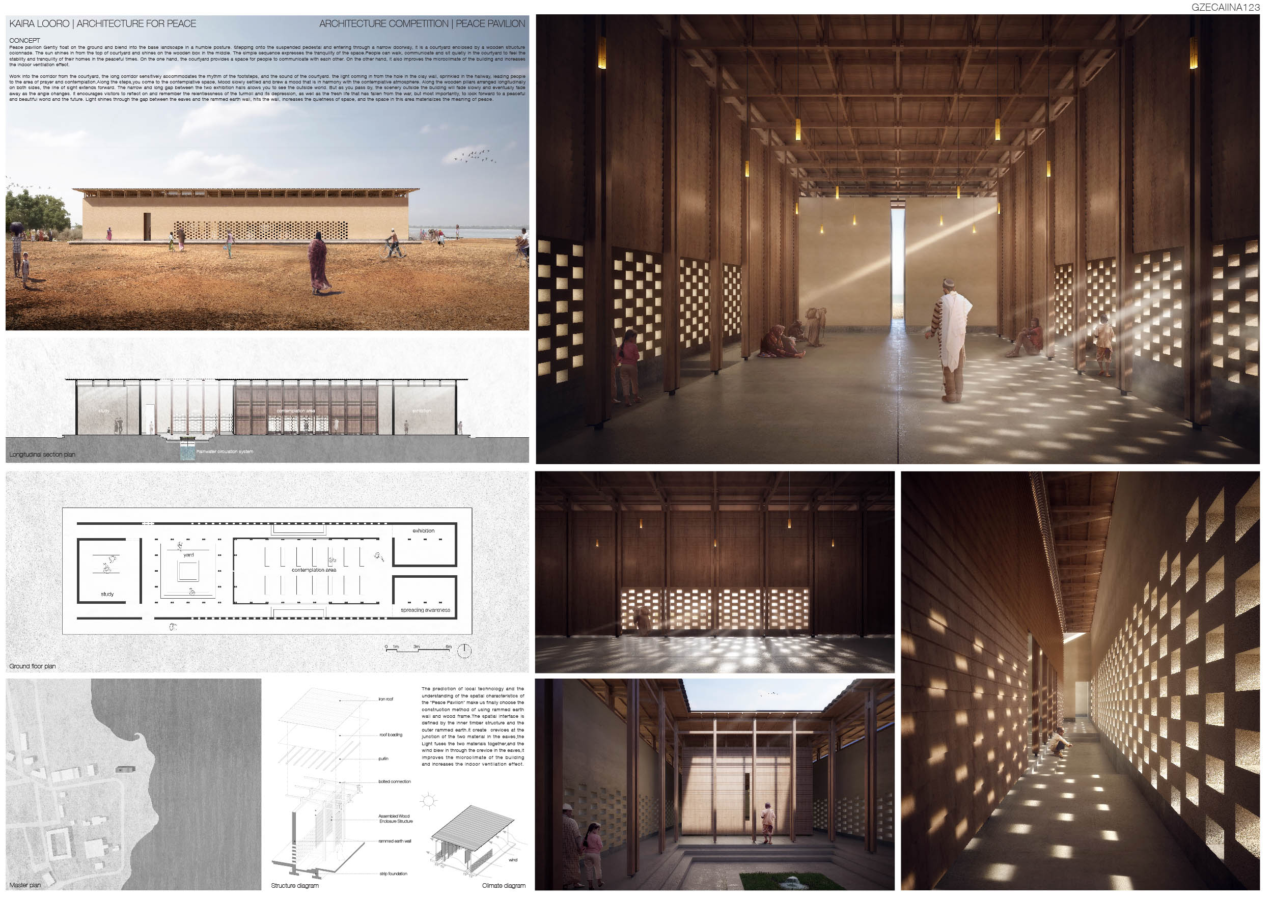 Kaira Looro Peace pavilion 2019 first prize Changze Cai
